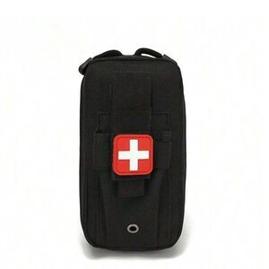 Unlisted Black First Aid Pouch with Red Cross